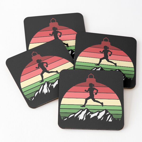 Item preview, Christmas Mountains Ornament - Woman Runner designed and sold by HeatherPore.