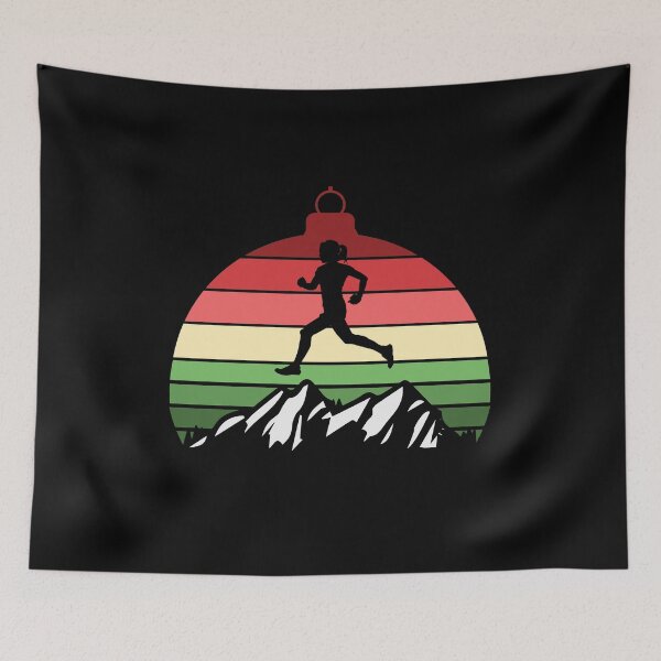 Item preview, Christmas Mountains Ornament - Woman Runner designed and sold by HeatherPore.