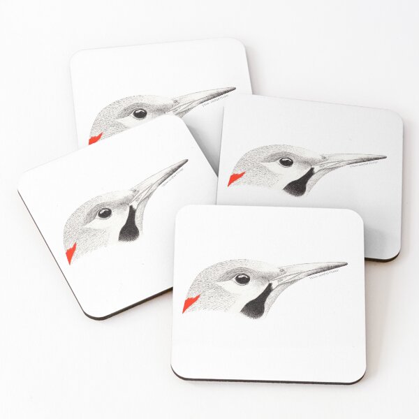 Item preview, Northern Flicker (Colaptes auratus) - white designed and sold by Michaela Berdougo.