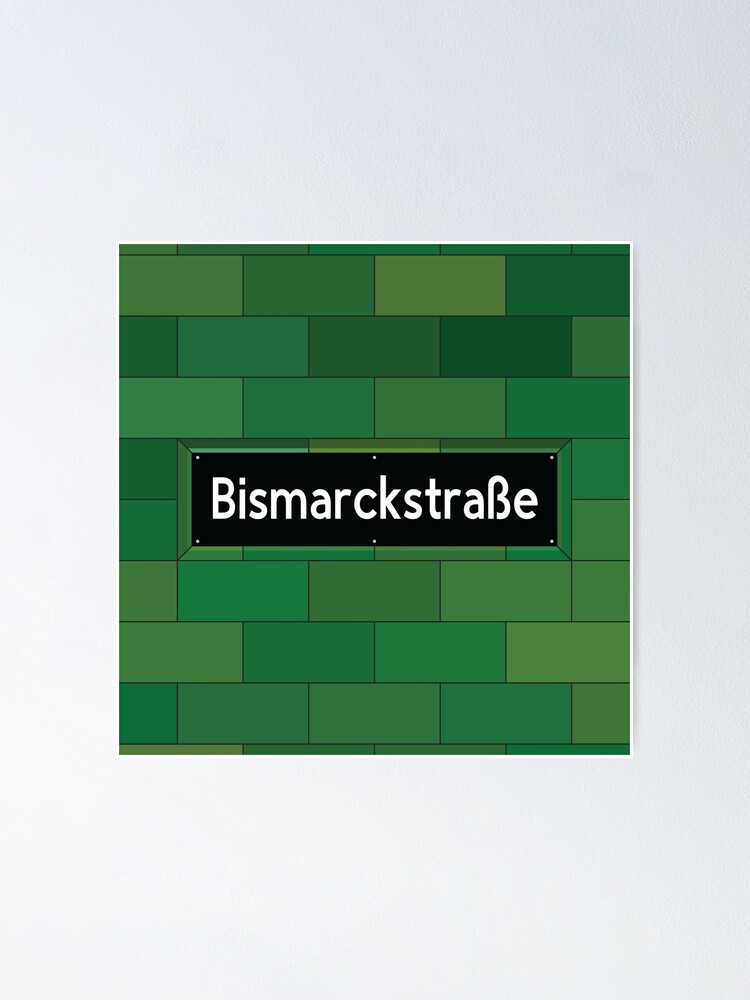 Alternate view of Bismarckstraße Station Tiles (Berlin U2) Poster