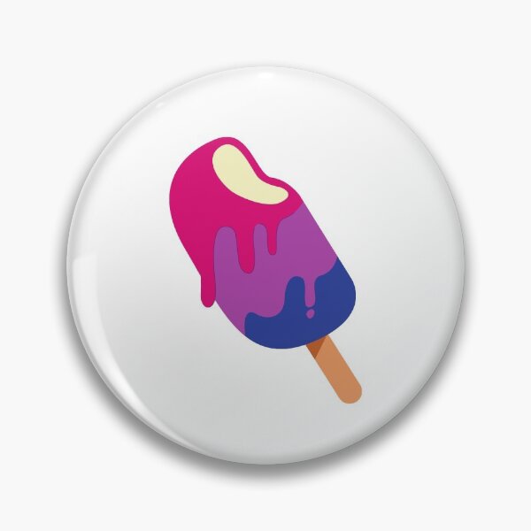 Item preview, Discreet Bisexual Pride Moth Ice Cream Popsicle designed and sold by meicha.