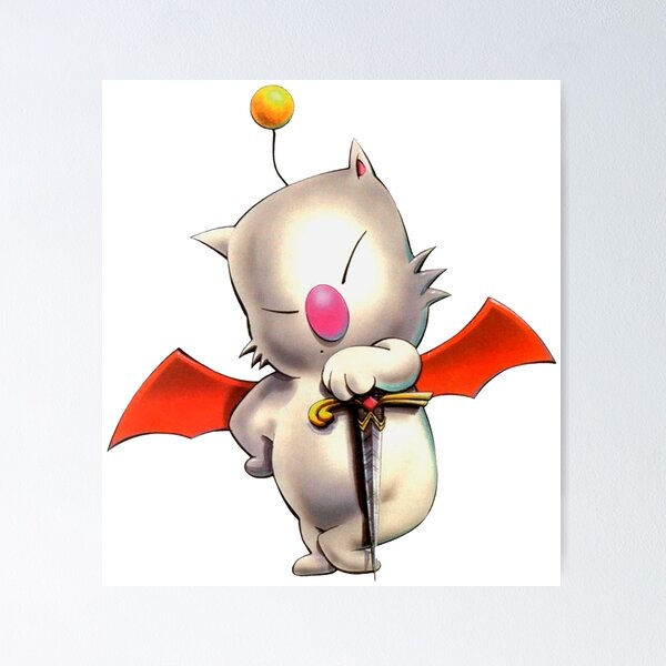 Vista previa del artículo con la obra «Moogle», diseñado y vendido por Gin  Neko.