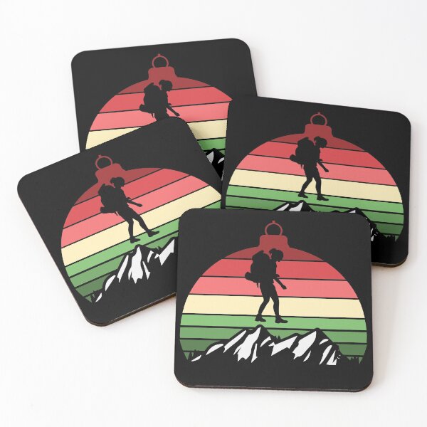 Item preview, Christmas Mountains Ornament - Woman Backpacking designed and sold by HeatherPore.