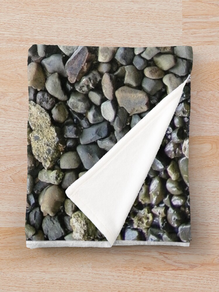 Thumbnail 3 of 6, Throw Blanket, Bed Of Pebbles designed and sold by RamiBeans.
