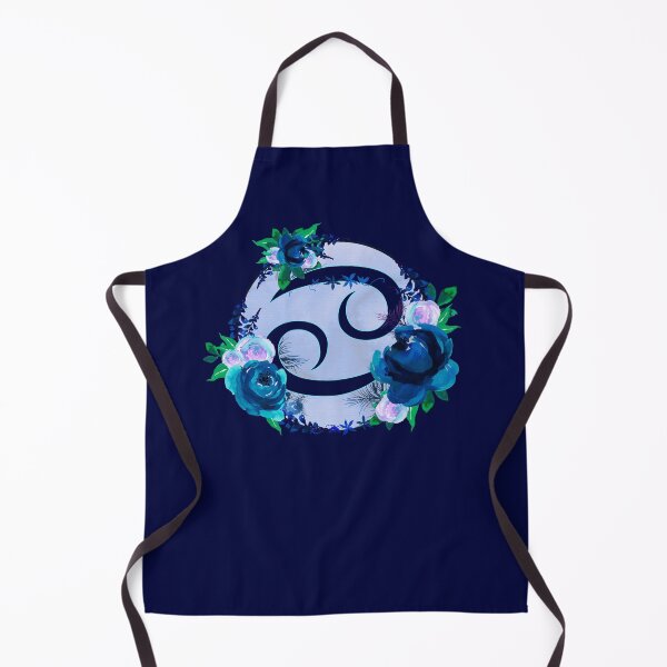 Item preview, Cancer Zodiac Horoscope Blue Floral Monogram designed and sold by Bumblefuzzies.
