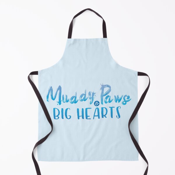 Item preview, Muddy paws and big hearts (Blue) designed and sold by Thoughtscrawl.
