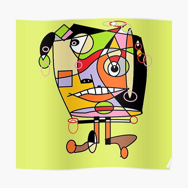 crazy-abstract-art-poster-for-sale-by-joehassdesigns-redbubble