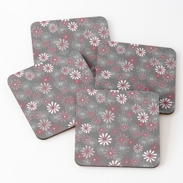 Item preview, Daisies in Red, Grey, and White designed and sold by Diane Warren.