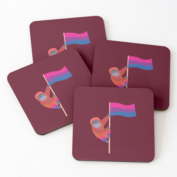 Item preview, Bisexual Pride Cute Sparkly Orangutan  designed and sold by twicetrader.