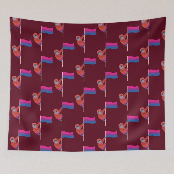 Item preview, Bisexual Pride Cute Sparkly Orangutan  designed and sold by twicetrader.