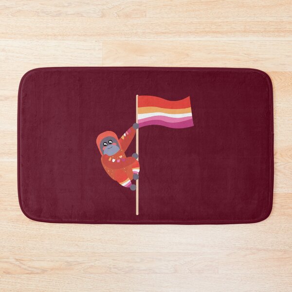 Item preview, Lesbian Pride Cute Sparkly Orangutan  designed and sold by twicetrader.