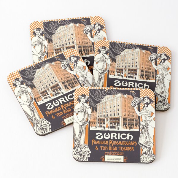 Item preview, retro zurich grand cafe zurcherhof designed and sold by CorasPosters.