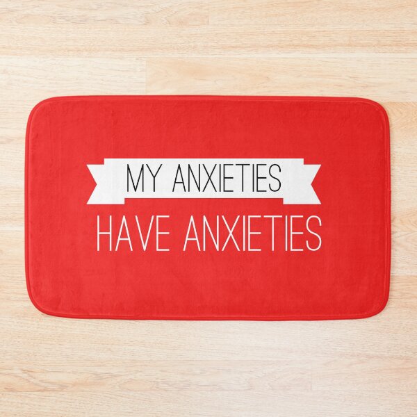 Item preview, My anxieties have anxieties (black+wht text) designed and sold by HamiltonmagicTs.