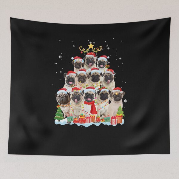 Item preview, Pug Christmas Tree Pajama Xmas designed and sold by CreativeGift.
