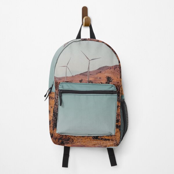 Item preview, Wind turbine in the desert with mountain view at Kern County California USA designed and sold by Mrvell.