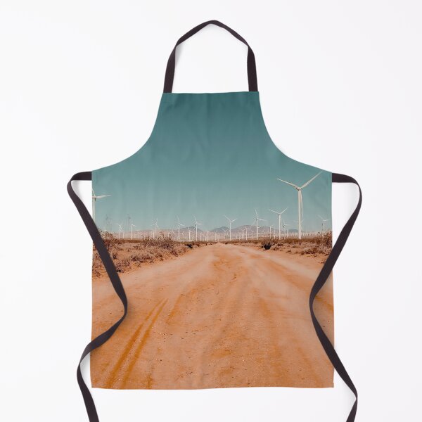Item preview, Wind turbine in the desert with sandy road at Kern County California USA designed and sold by Mrvell.