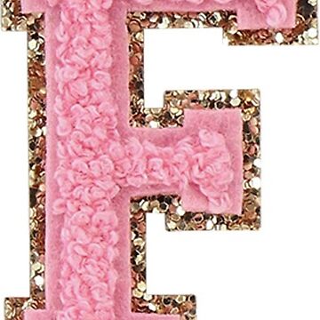 pink SCL glitter varsity letter | Sticker