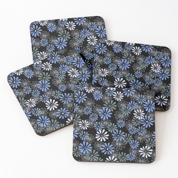 Item preview, Daisies in Shades of Blue and White designed and sold by Diane Warren.