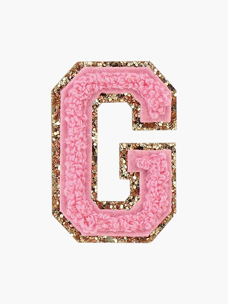 92 Stickers - Red & Pink Alphabet - Glitter - 1,8 cm