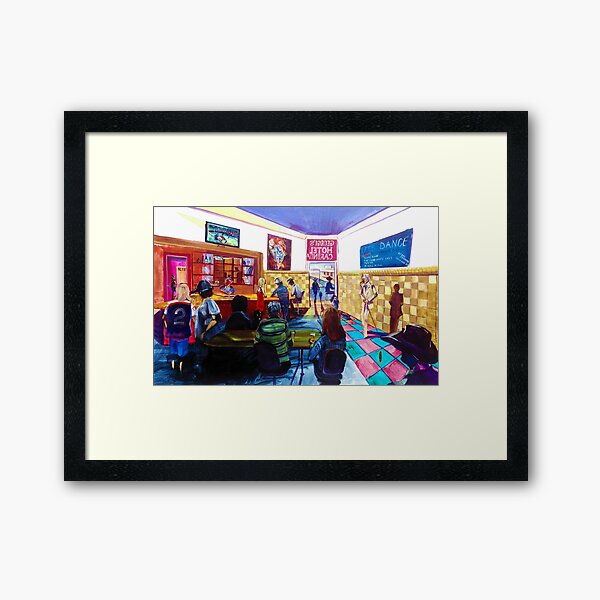 2019 Let's Dance Carinda - Sunday - Jeff Duff Band - Grand Final and the Carinda Hotel Framed Art Print