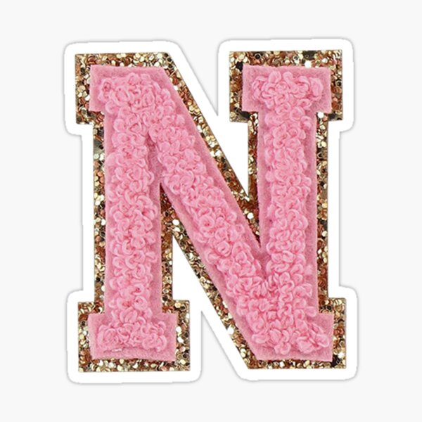 letter n pink