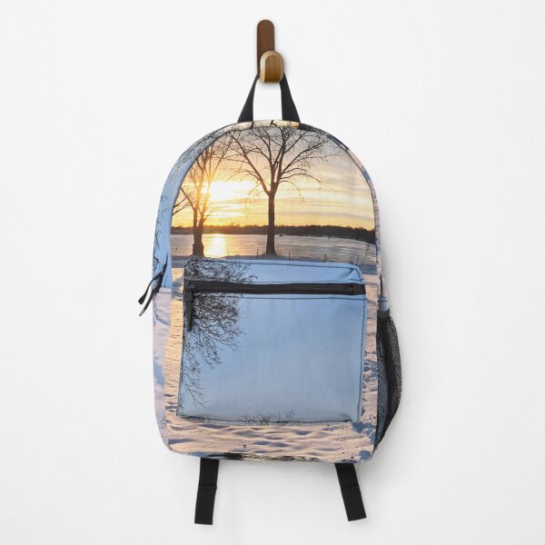 Item preview, Stunning Lake Sunset in Winter designed and sold by MiaoMiaoYu.