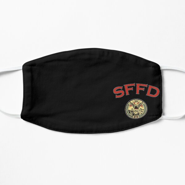 SFFD SAN FRANCISCO FIRE DEPARTMENT SEAL Flat Mask