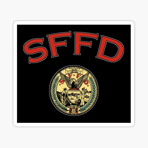 SFFD SAN FRANCISCO FIRE DEPARTMENT SEAL Sticker