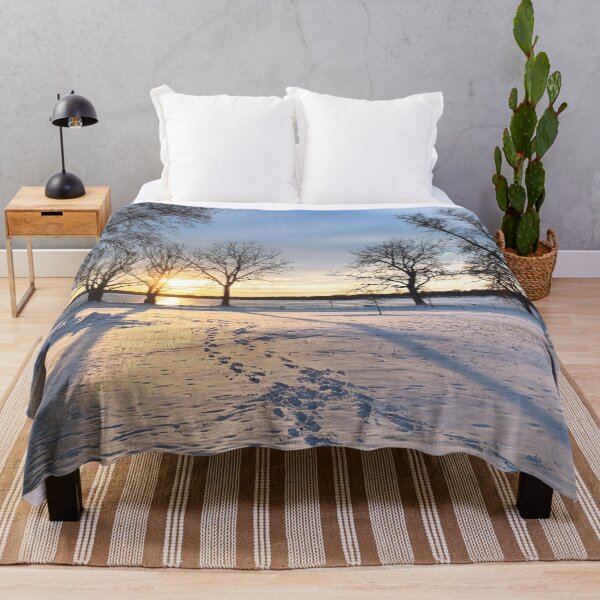 Item preview, Stunning Lake Sunset in Winter designed and sold by MiaoMiaoYu.