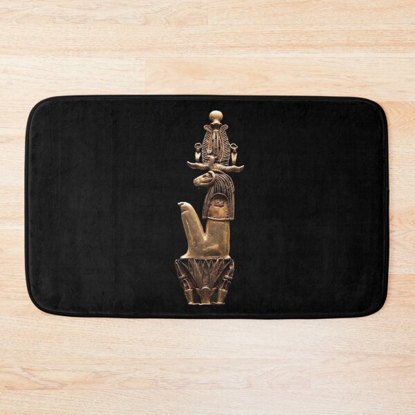 Item preview, Gold squatting figure of the god Herishef on a lotus flower designed and sold by DotorEaon.