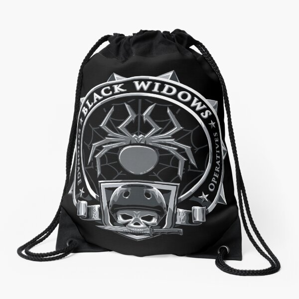 SRDL Black Widows Drawstring Bag