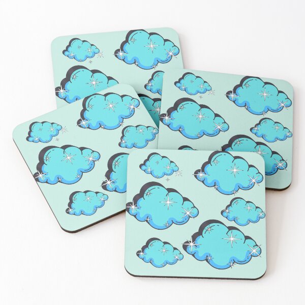Item preview, Cute Kawaii Blue Coud shiny star designs designed and sold by LM  KawaII LLC.