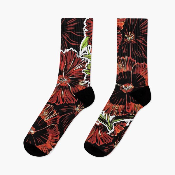 Item preview, Dianthus, natural illustration pattern designed and sold by Wolka.