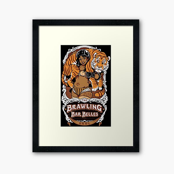 SRDL Brawling Bar Belles Framed Art Print