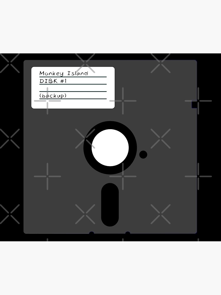 "Floppy Disk Monkey Island Diskette 8" Old School" Throw Blanket for