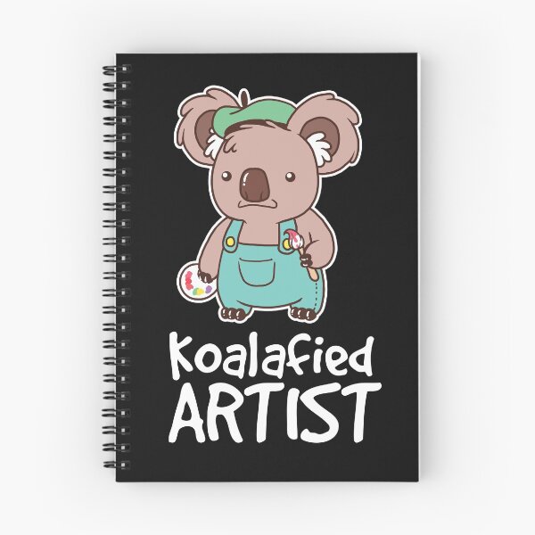 Aperçu de l'œuvre Peintre graphiste koalafied bébé ours mignon créée et vendue par FHDesign.
