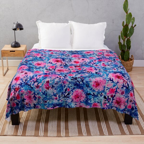 Item preview, Blue Leaves and Pink Daisies designed and sold by Julie-Phillips.