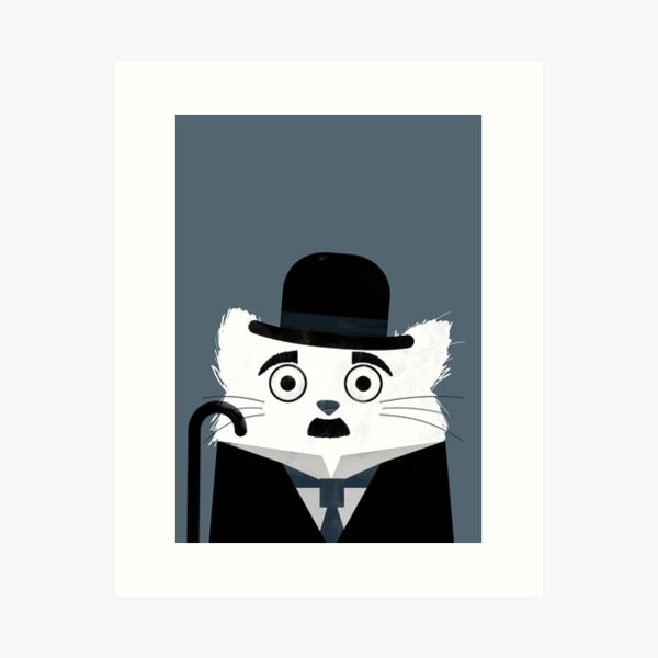 Cat Chaplin Art Print
