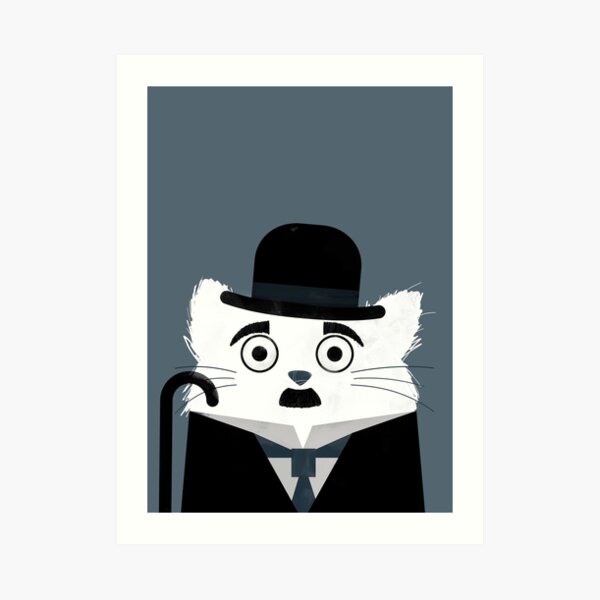 Cat Chaplin Art Print