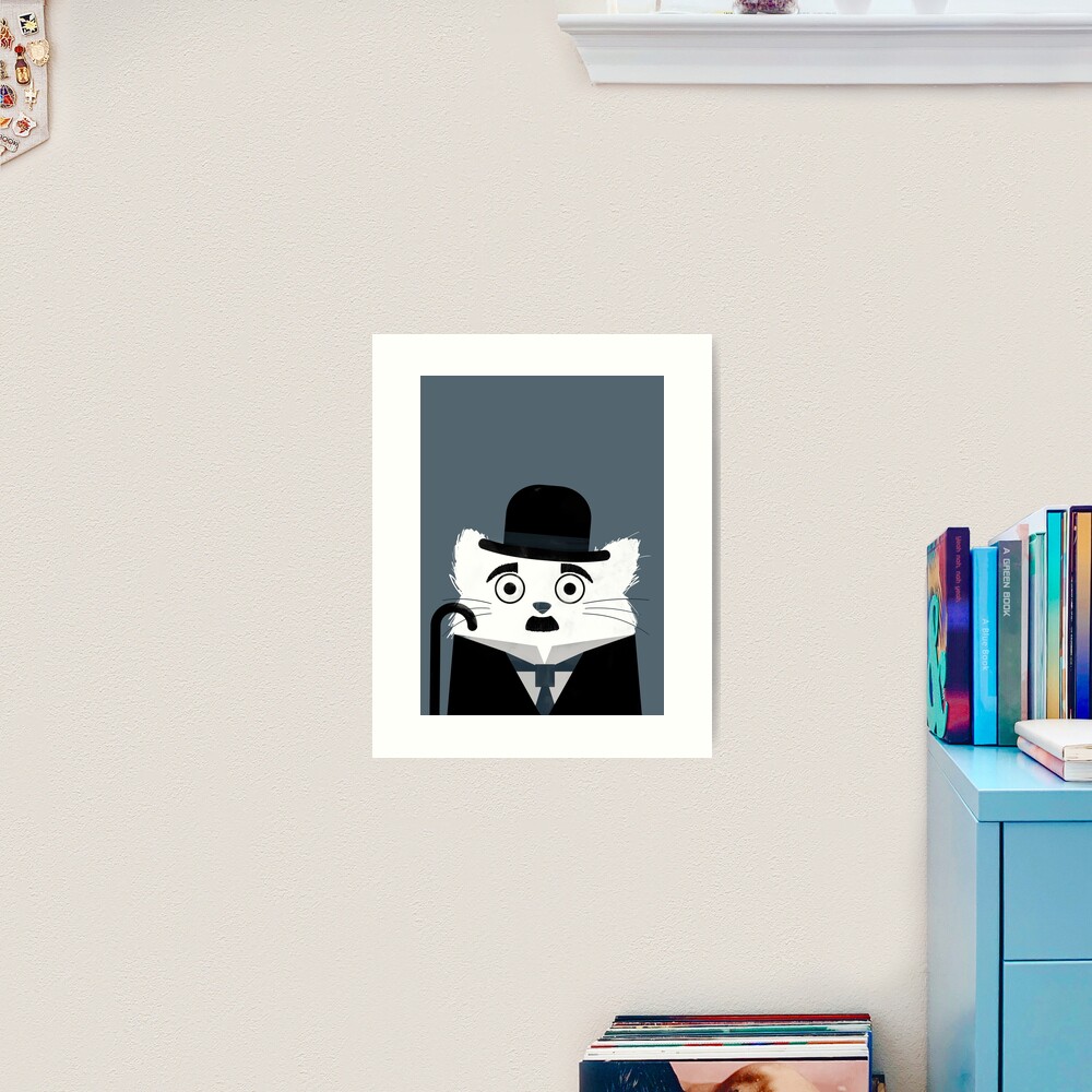 Cat Chaplin Art Print