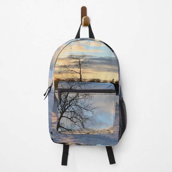 Item preview, Snow Covered Lake Sunset designed and sold by MiaoMiaoYu.