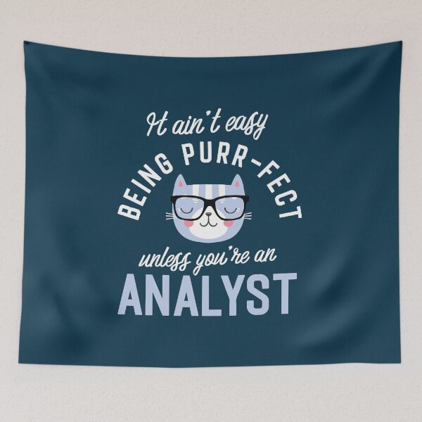 Item preview, Analyst Cat Lover Gifts - It ain't easy being Purr Fect designed and sold by betternotes.