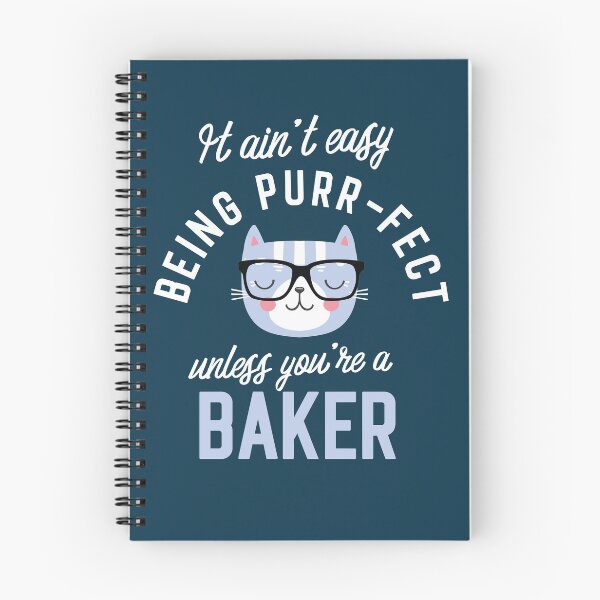 Item preview, Baker Cat Lover Gifts - It ain't easy being Purr Fect designed and sold by betternotes.