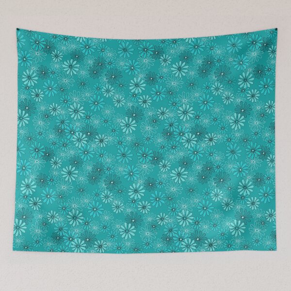 Item preview, Daisies in Shades of Turquoise designed and sold by Diane Warren.