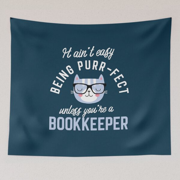 Item preview, Bookkeeper Cat Lover Gifts - It ain't easy being Purr Fect designed and sold by betternotes.