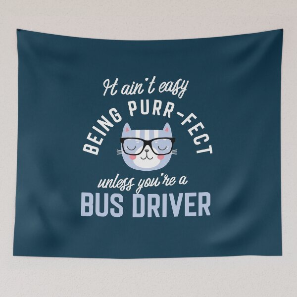 Item preview, Bus Driver Cat Lover Gifts - It ain't easy being Purr Fect designed and sold by betternotes.