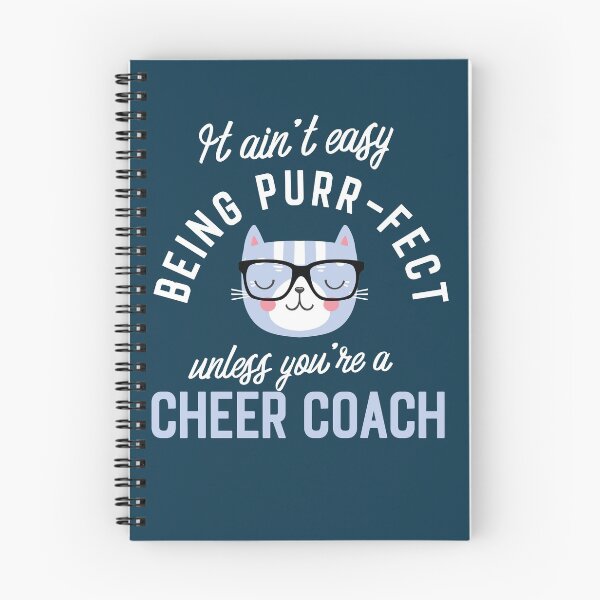 Item preview, Cheer Coach Cat Lover Gifts - It ain't easy being Purr Fect designed and sold by betternotes.