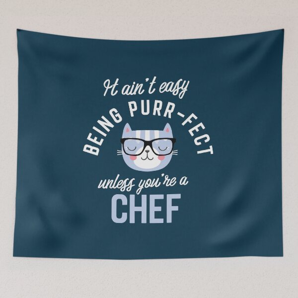Item preview, Chef Cat Lover Gifts - It ain't easy being Purr Fect designed and sold by betternotes.