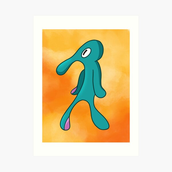 Spongebob Bold and Brash Squidward painting