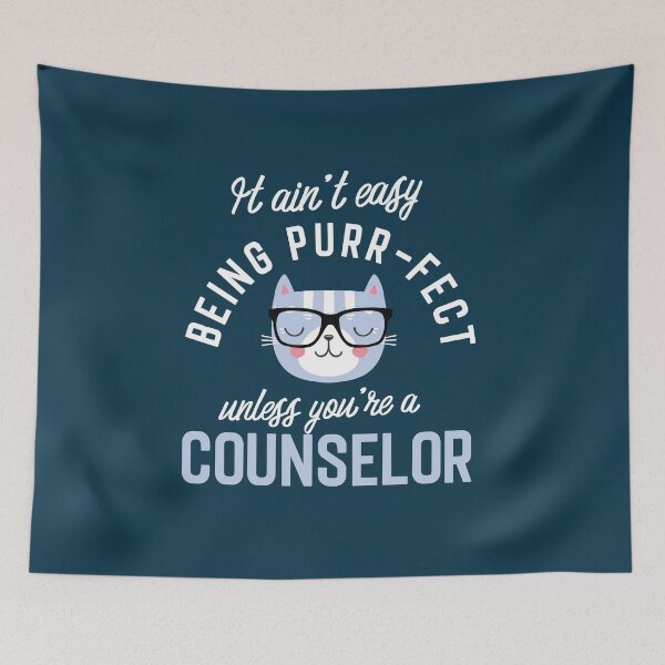 Item preview, Counselor Cat Lover Gifts - It ain't easy being Purr Fect designed and sold by betternotes.